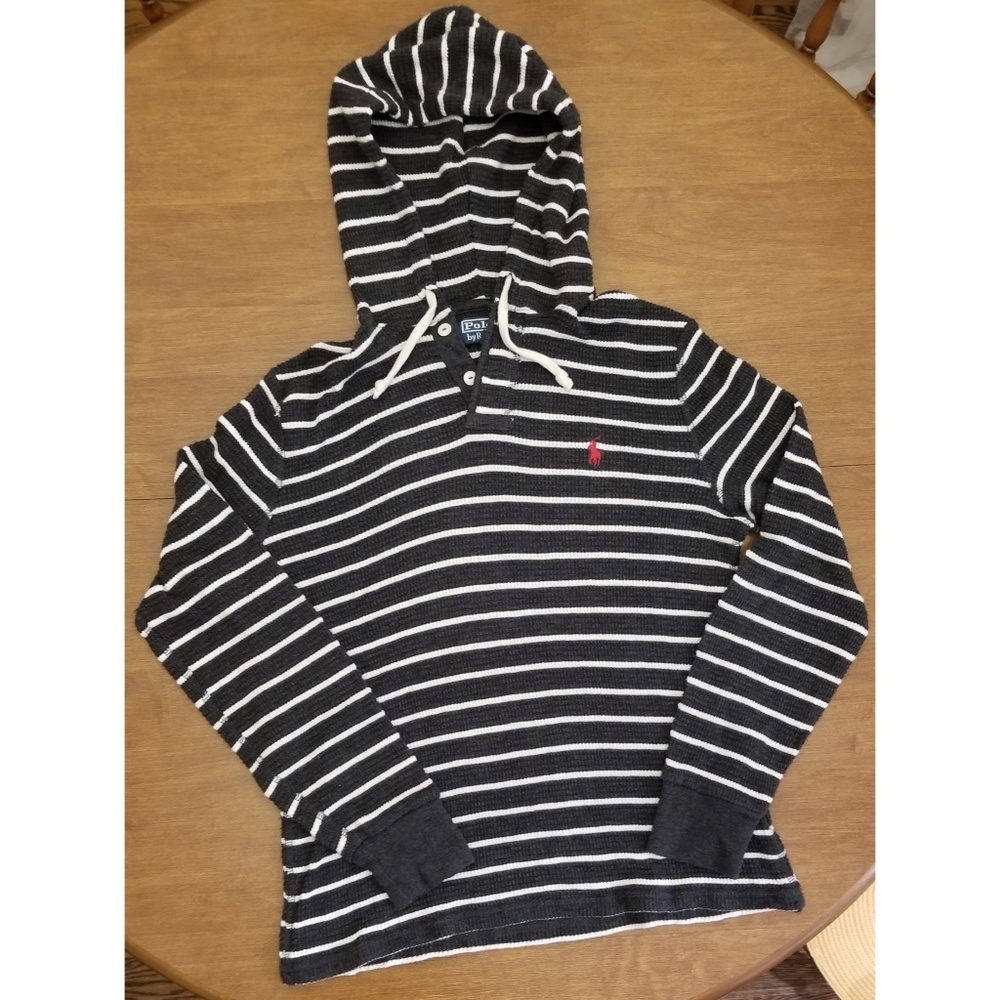 Striped Hooded Henley